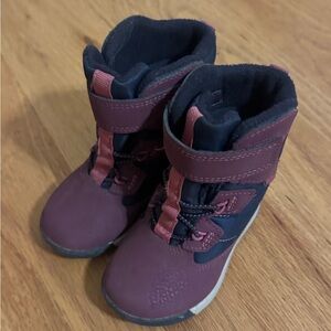 Purple Winter Boots with Insulated Design